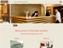 Tablet Screenshot of hotel-am-peterstor.de